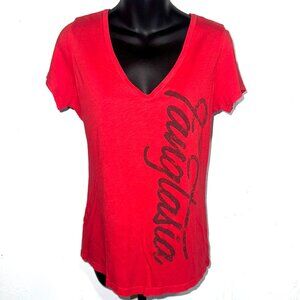 Official Merch HBO True Blood "Fangtasia" Red Tee Shirt Size Large